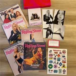 BLACKPINK Rolling Stones Collector Ed.Box Set JISOO JENNIE ROSE LISA YG ENT 🔥🔥